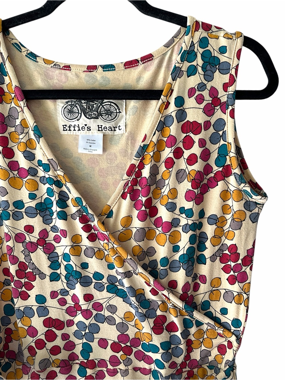 EFFIE’S HEART NWOT FAUX WRAP SIGRID DRESS SLEEVELESS TIE WAIST POCKETS | MEDIUM - Picture 3 of 7
